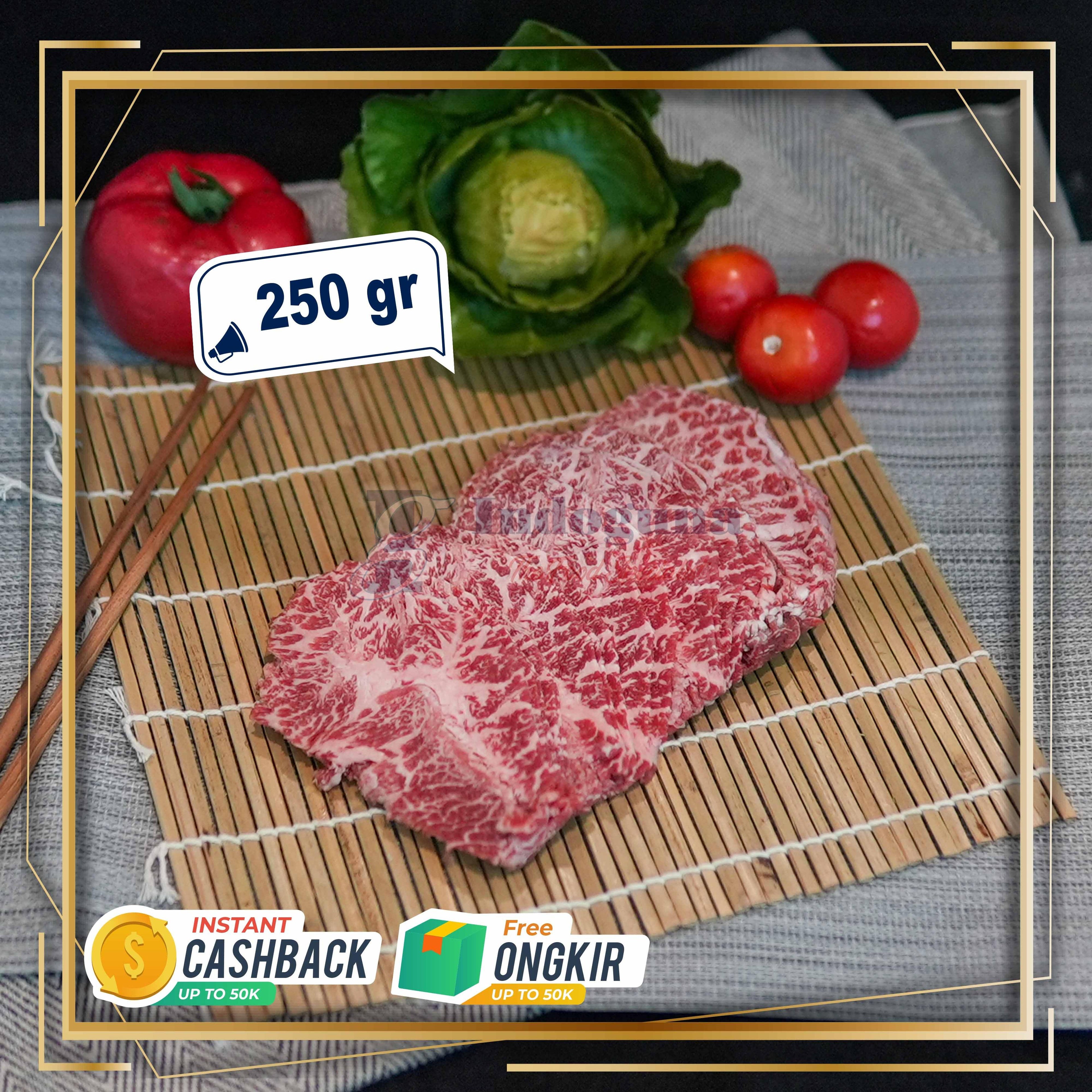 Wagyu Japanese Cattle Oyster Blade Mb 9 Cut Shabu 250gr