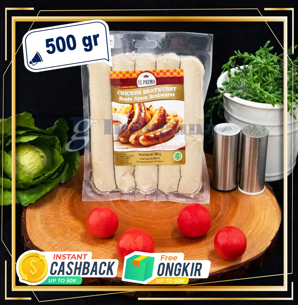 EL PRIMO Sosis Ayam Bratwurst / Chicken Bratwurst Sausage