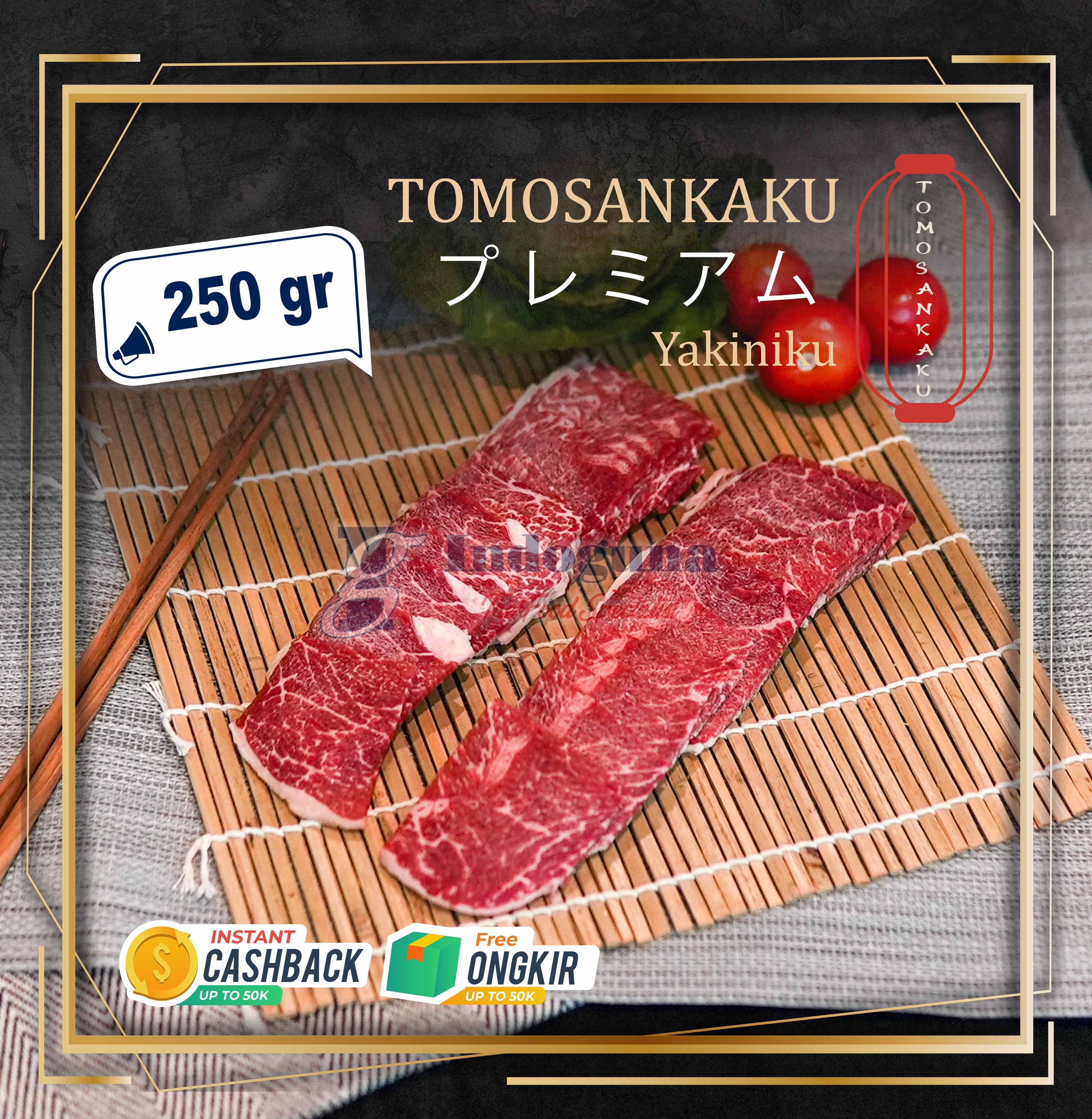 Wagyu Japanese Cattle Tomosankaku Cut Yakiniku 250gr