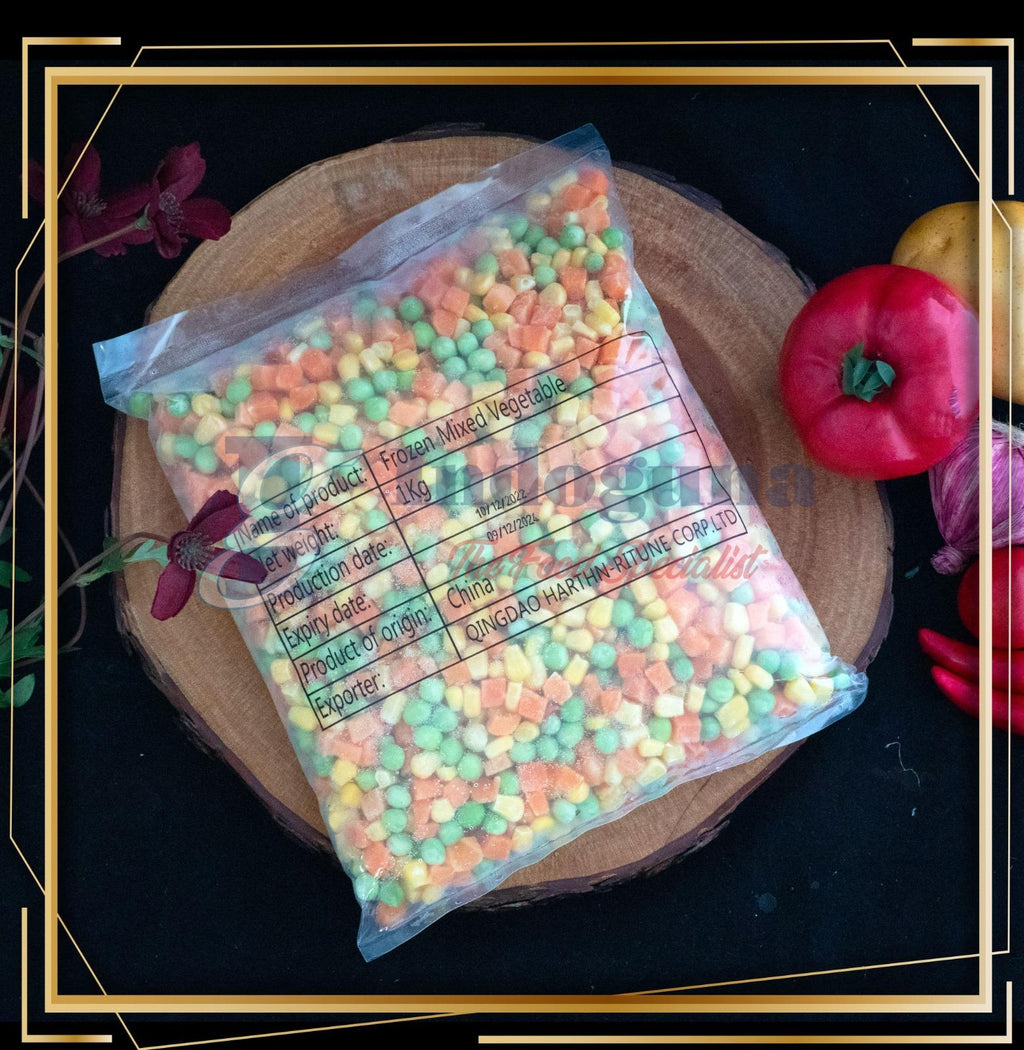 MIXED VEGETABLES 3 WAYS (SWEETCORN, GREEN PEAS, CARROT) 1 KG