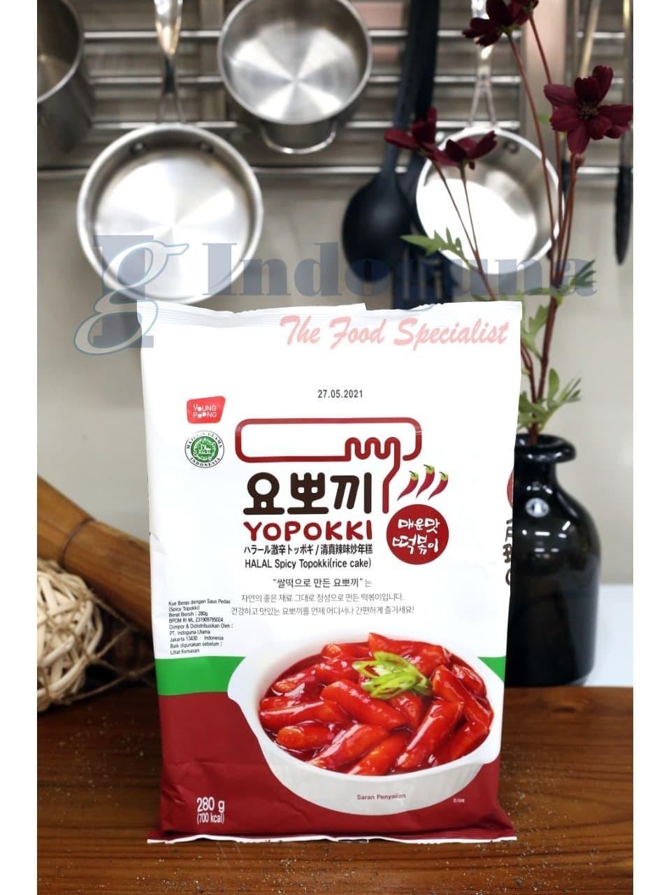 YOPOKKI HALAL SPICY - PEDAS (Topokki / Tteokbokki) 280 GR