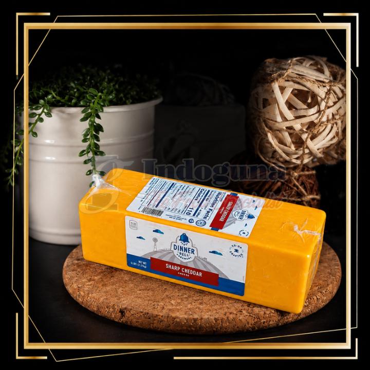 Dinner Bell Creamery Sharp Cheddar Colored Cheese Loaf 2.27kg
