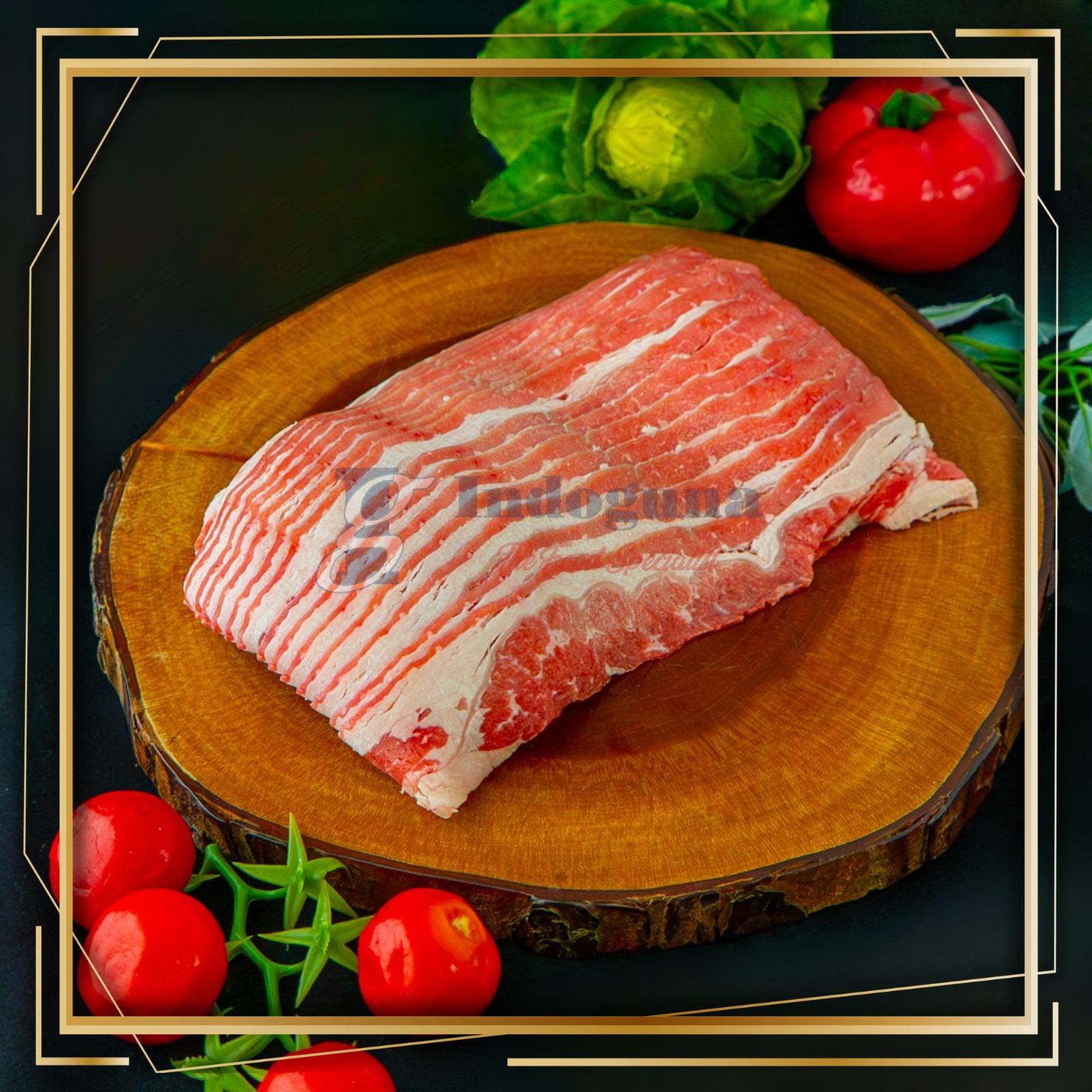 AUS Brisket Platinum Angus Slice Shabu 500gr