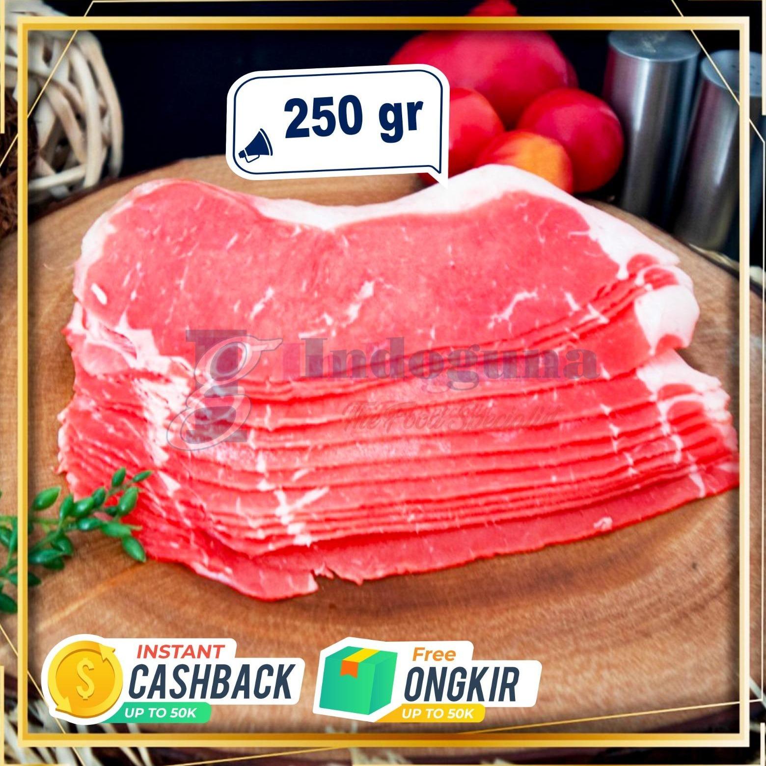 AUS - Striploin Sliced PR Grain Fed / Daging Sapi Slice Premium