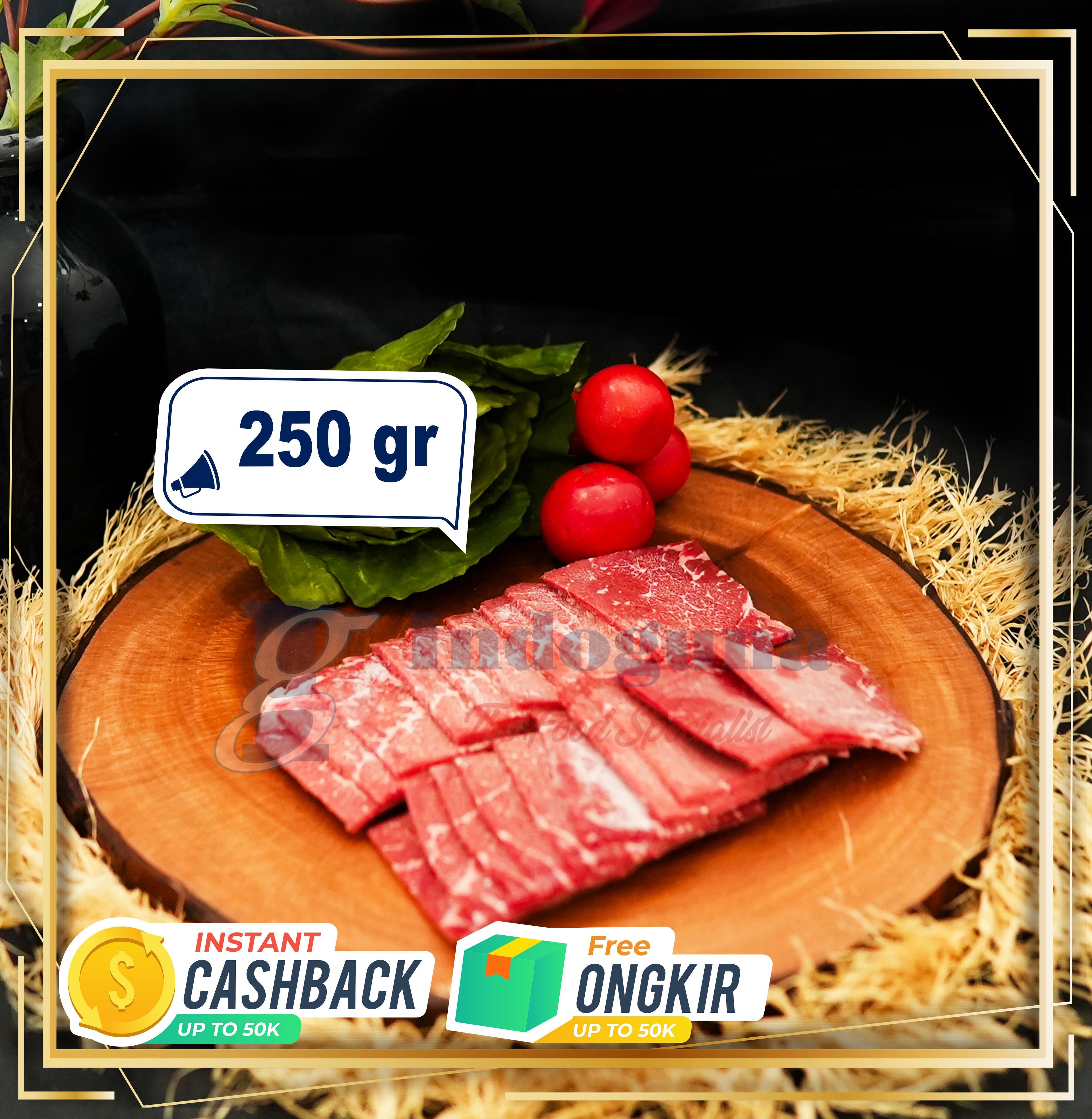 Wagyu Topside MB 9+ Cut Yakiniku 250gr