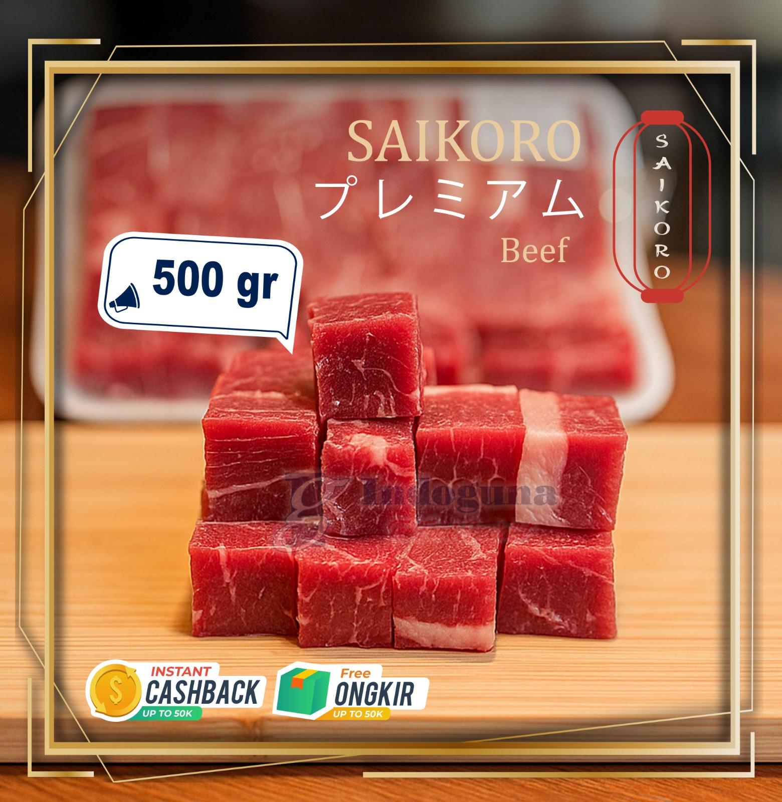 Premium Beef Saikoro - AUS Beef Premium Saikoro 500 gr