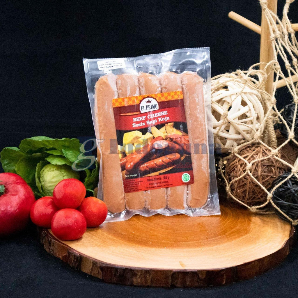Elprimo Sosis Sapi Daging Keju / Elprimo Beef Cheese Sausage 500 GR