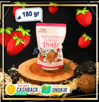 NUTS HOLIC ALMOND STRAWBERRY 180GR Merah Food