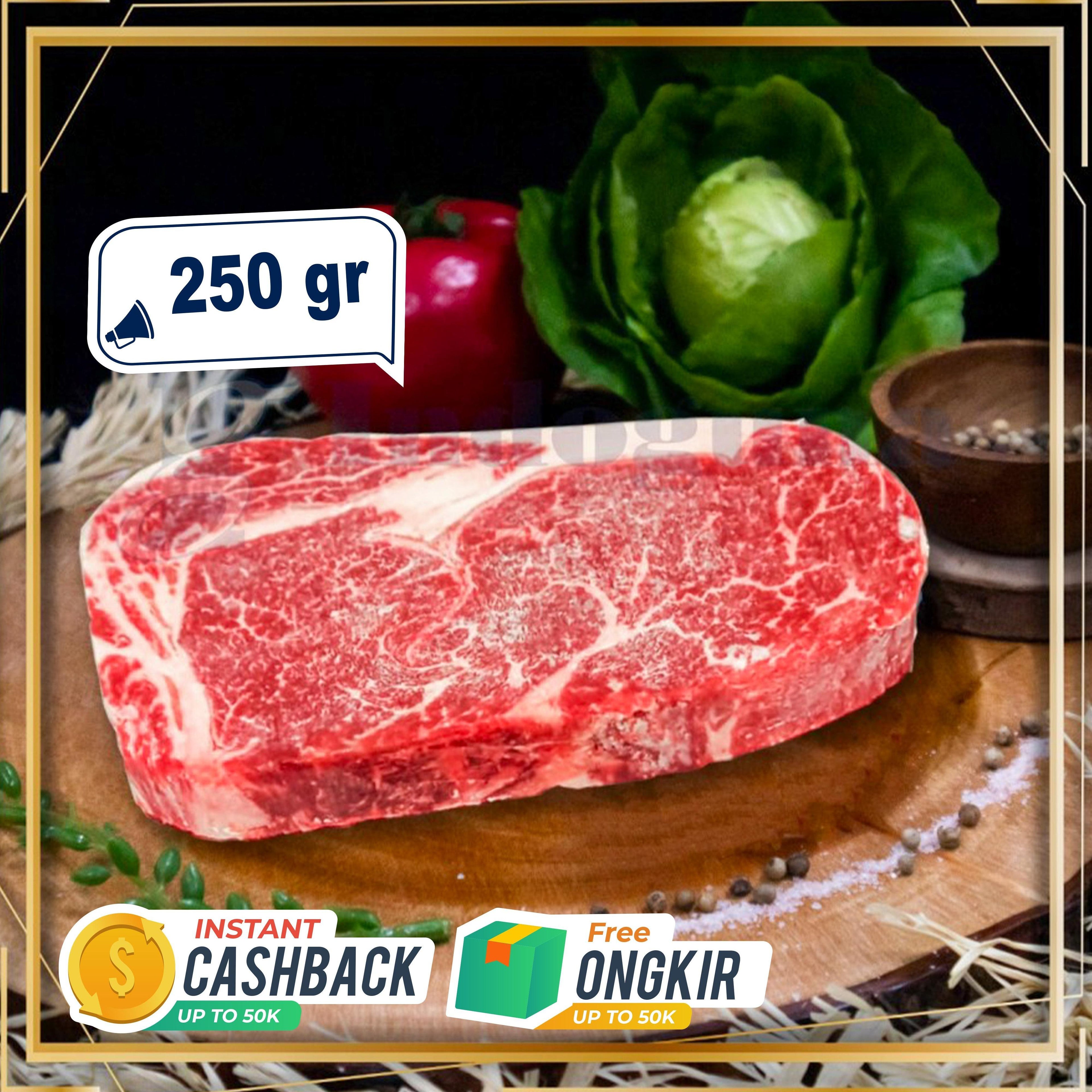 US Ribeye Roll NR Black Angus Cut Steak 250gr