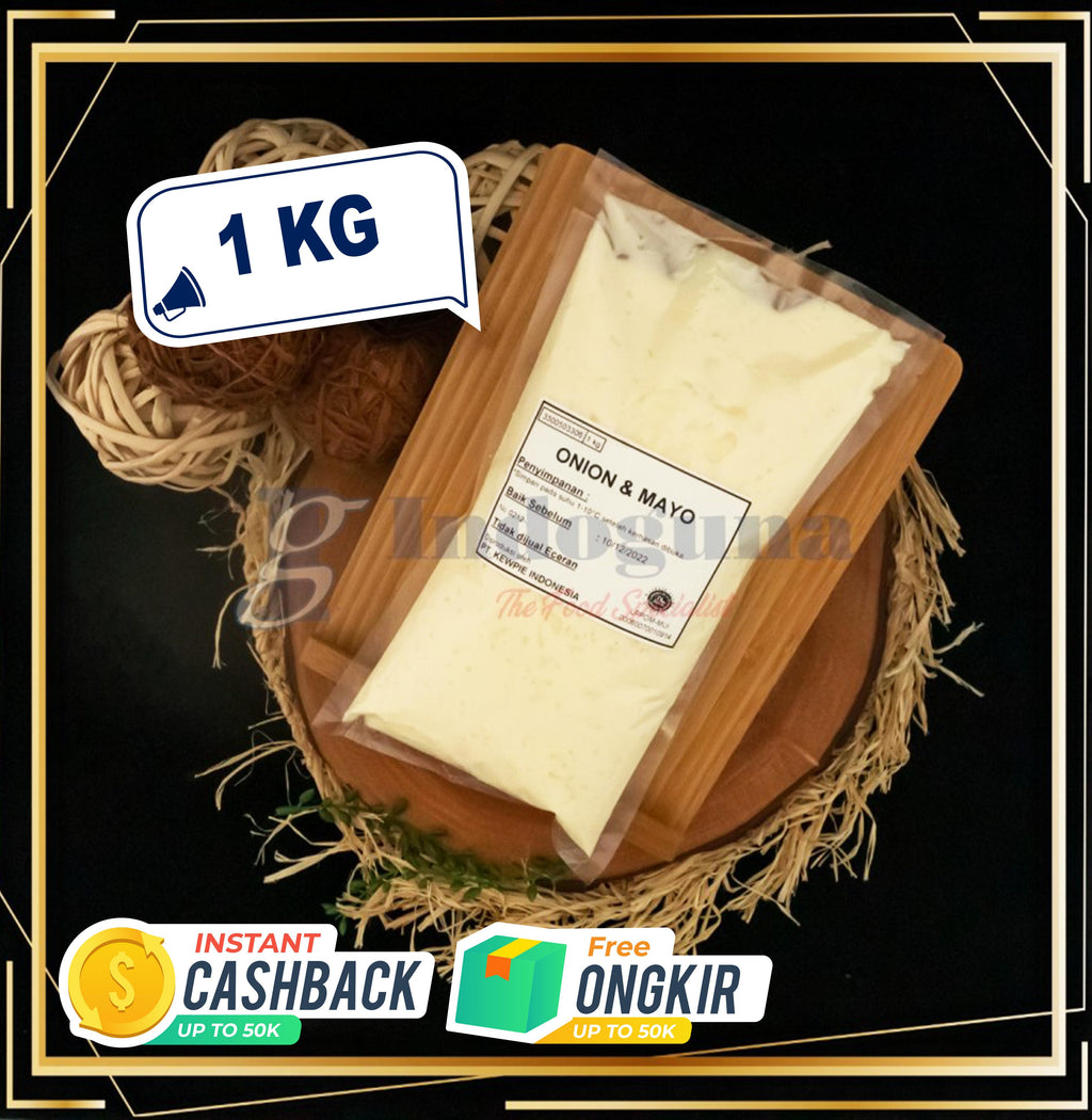 Kwpie Mayonaise Onion Mayo 1 kg Merah Dressing