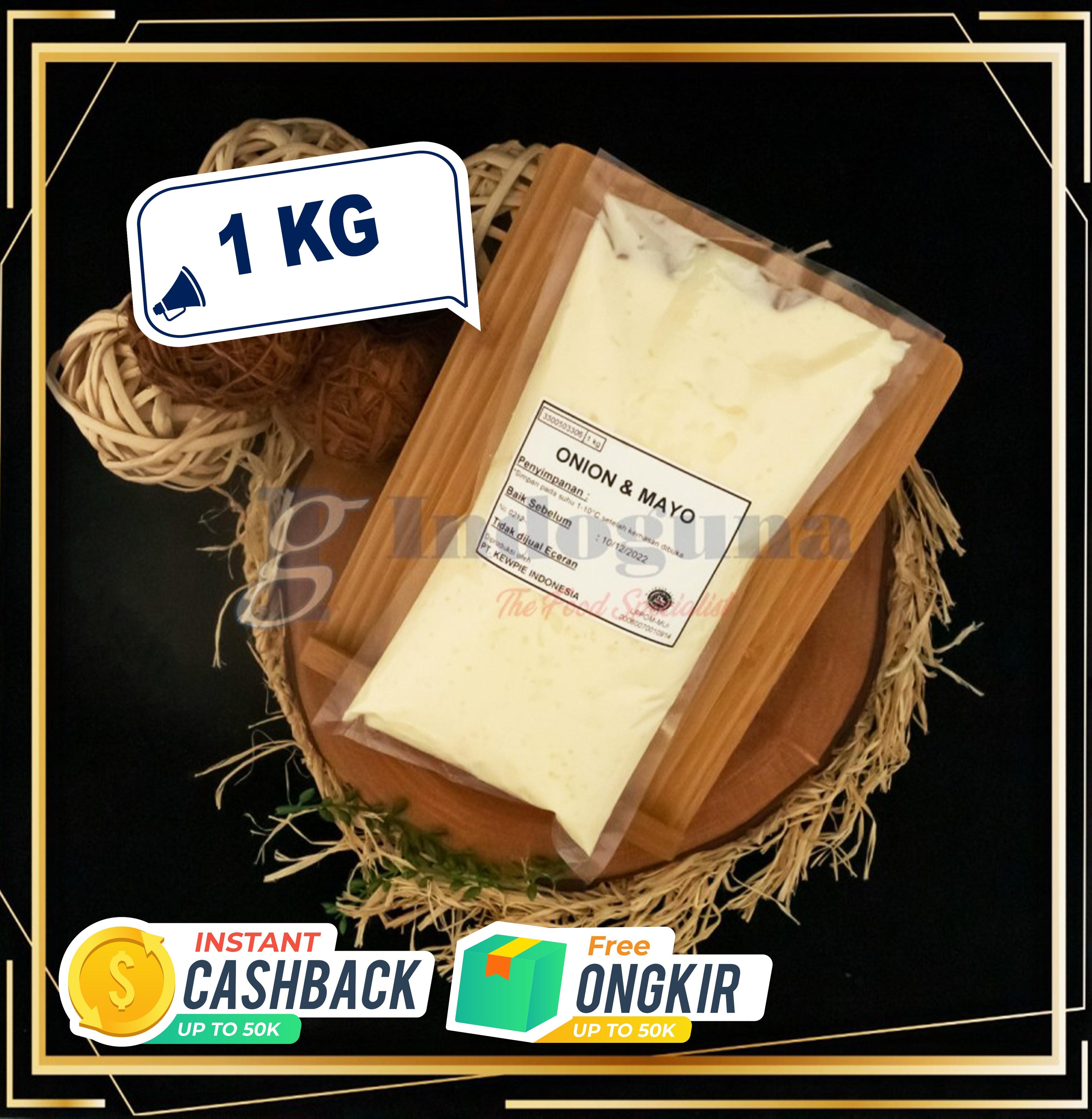 Kwpie Mayonaise Onion Mayo 1 kg Merah Dressing