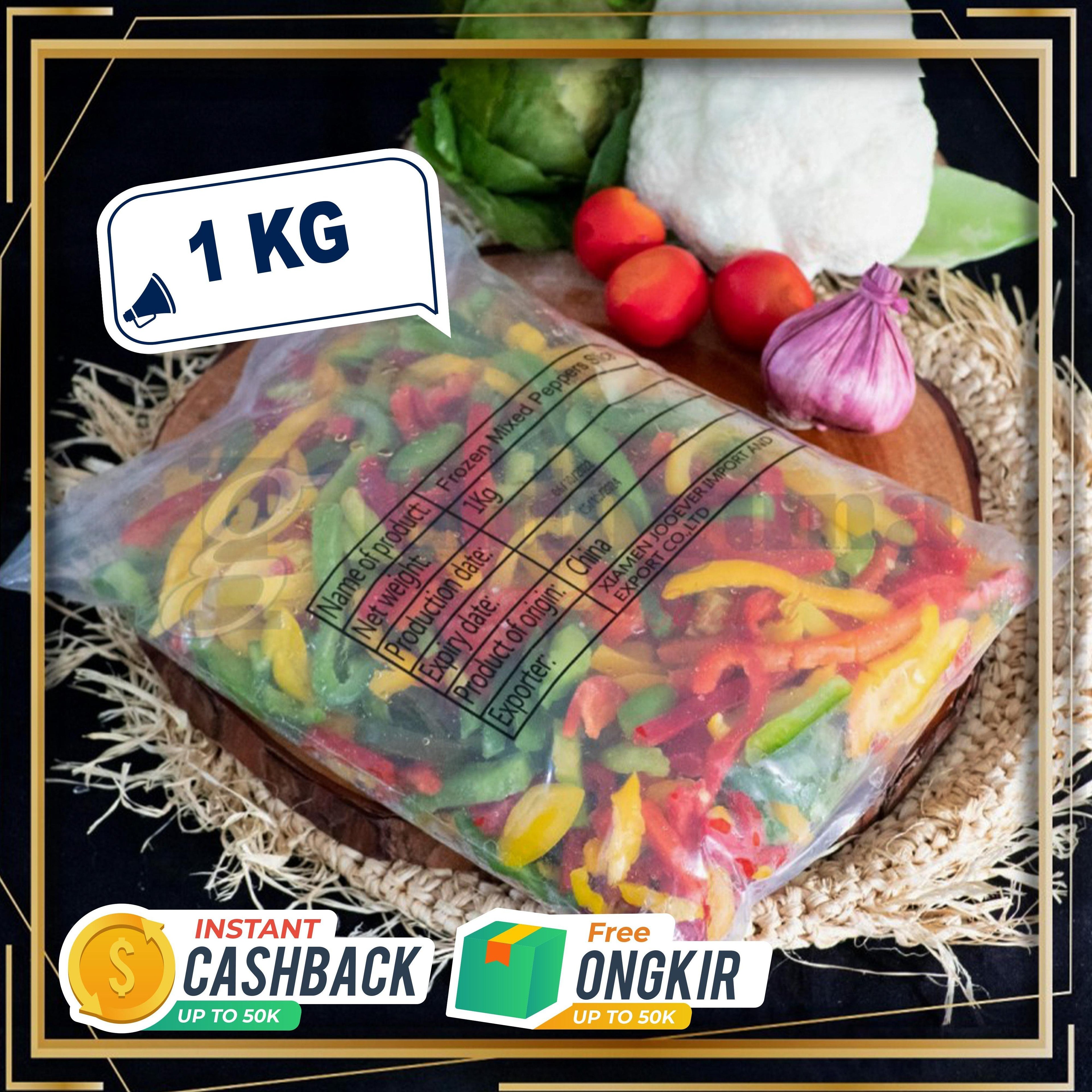 MIXED PEPPER (CAPSICUM) SLICE 1 KG