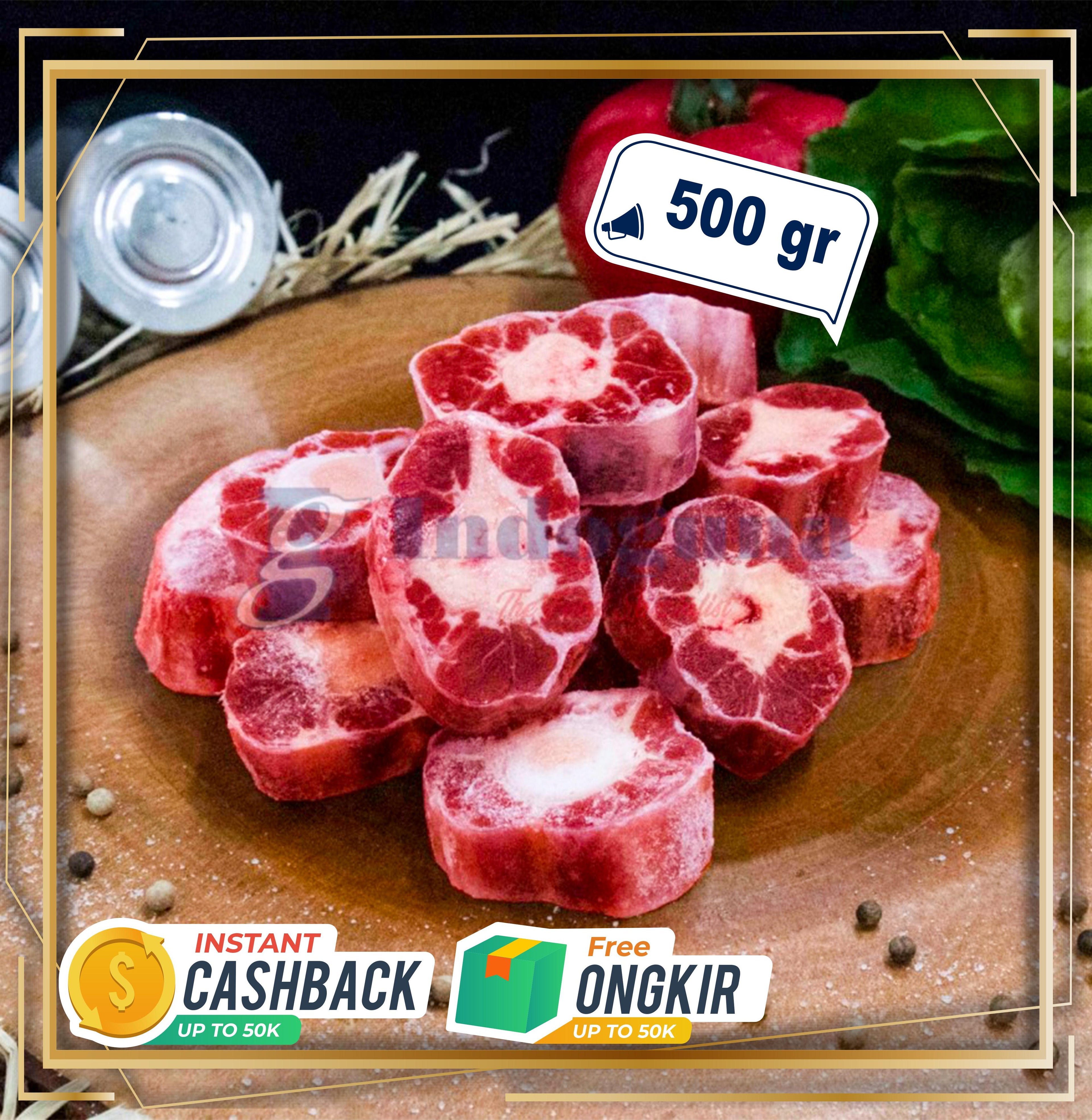 Aus Oxtail Whole Premium Cut 500 gr / Buntut sapi Potongan campur -+ 500 gr
