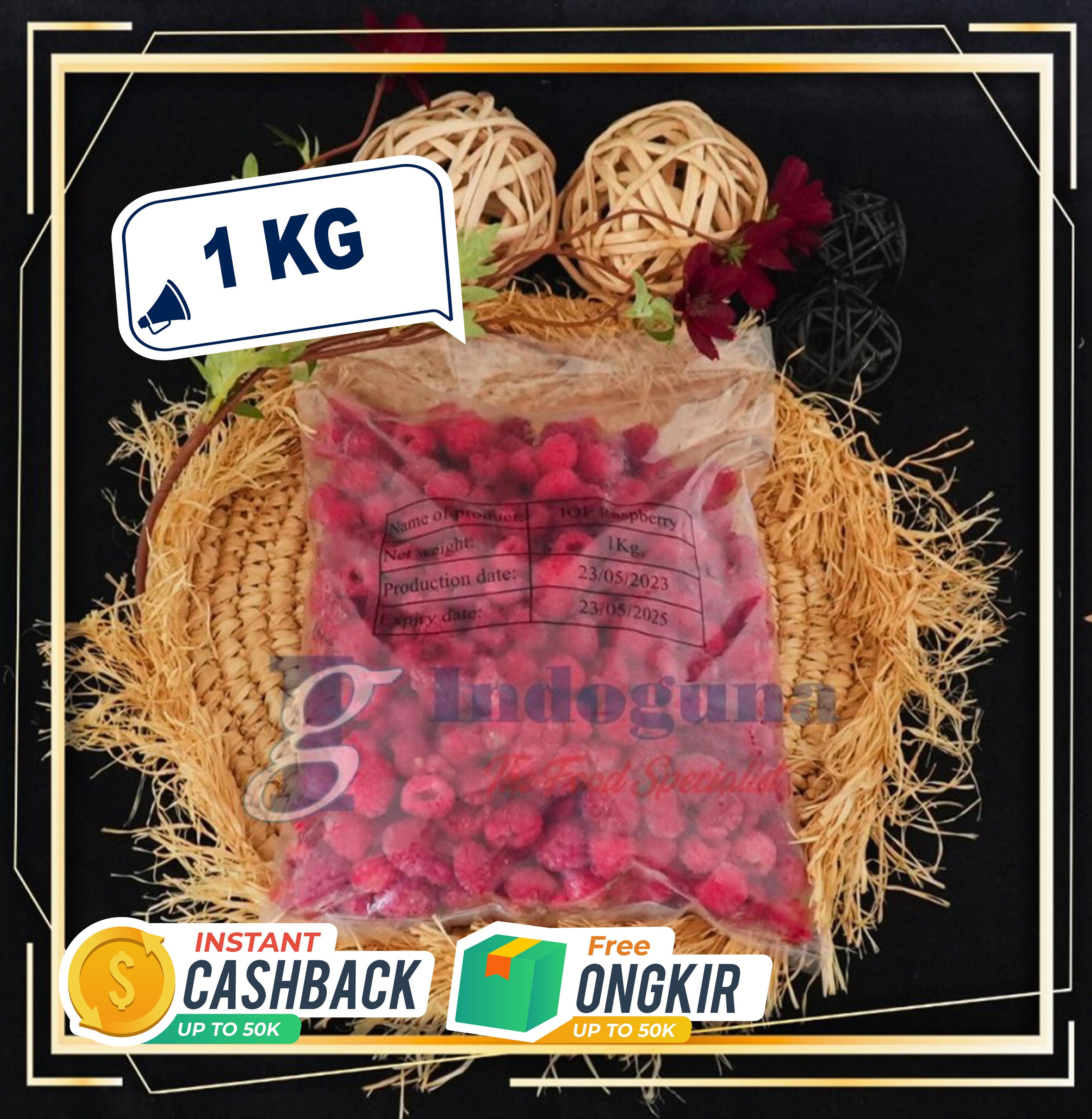Raspberry Frozen 1KG - Cocok untuk Juice dan Smoothies