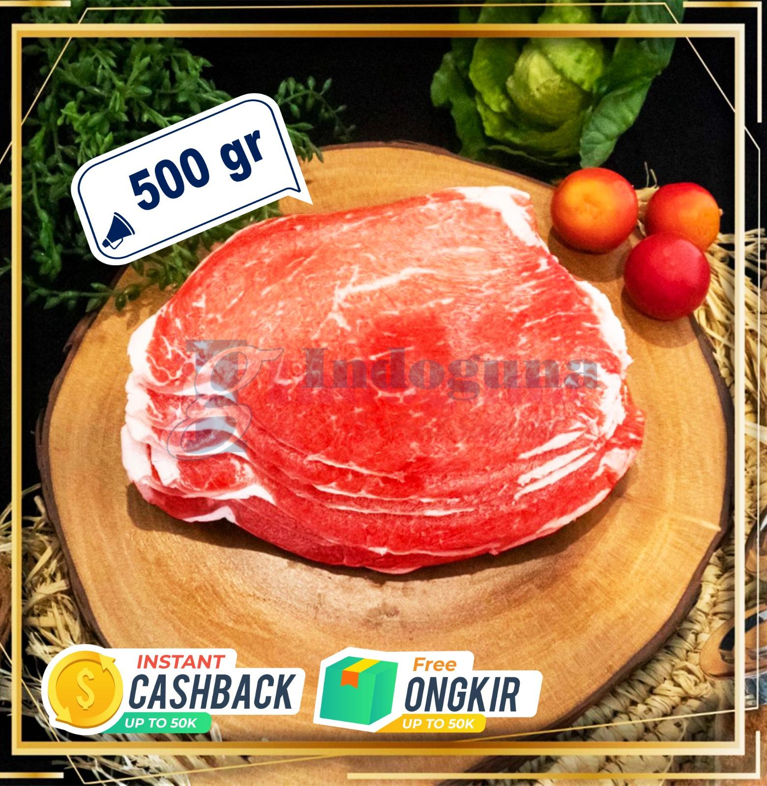 Beef Outside Sukiyaki Cut 500 GR - Indoguna