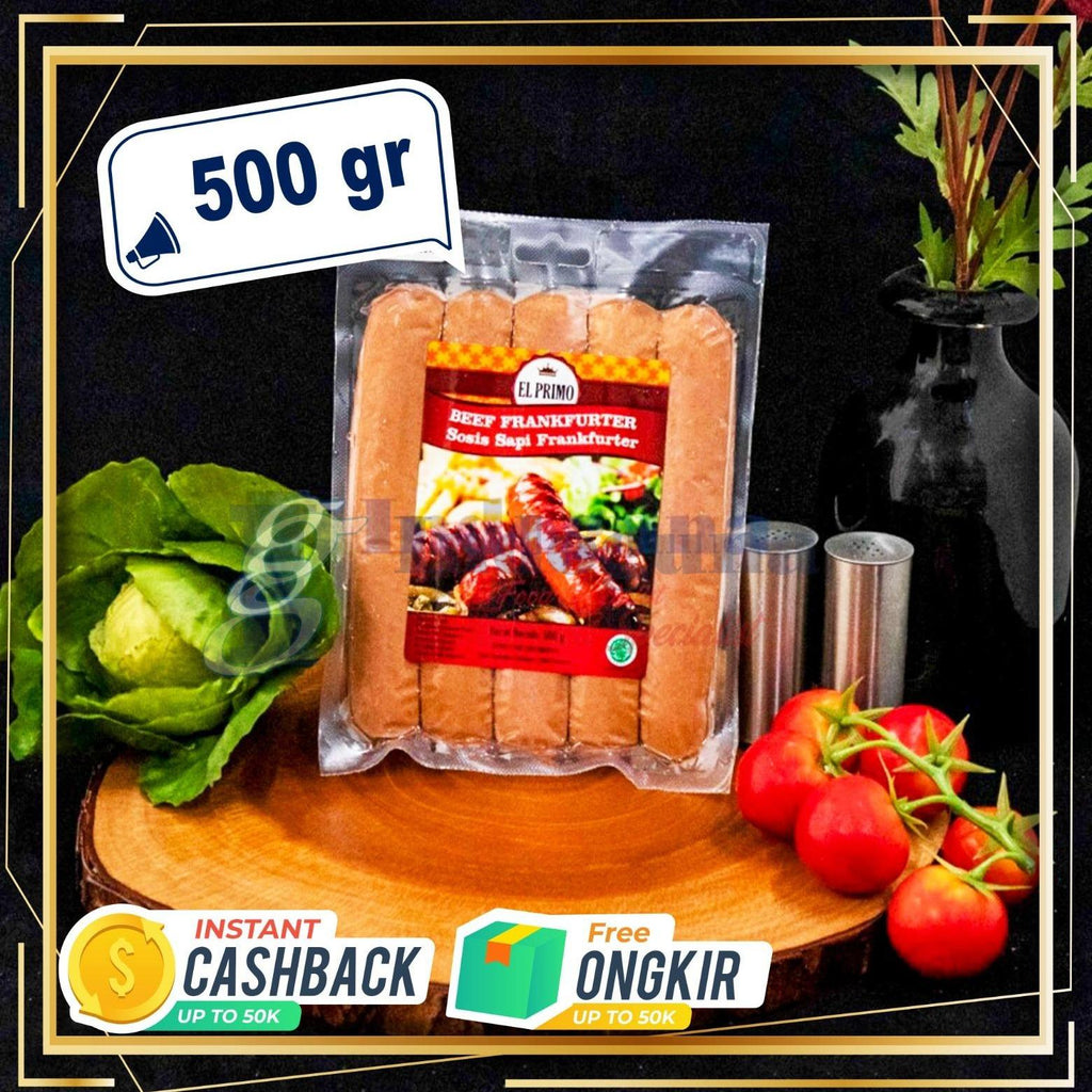 EL PRIMO Sosis Sapi Frankfurter / Beef Frankfurter - Indoguna