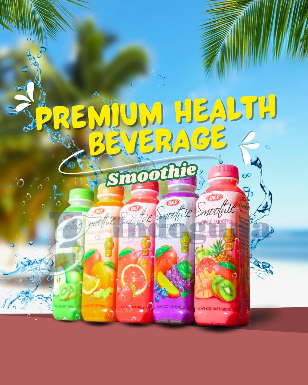 OKF Smoothie Berbagai Rasa 500ml Premium Health Beverage / Minuman Sehat dengan Pilihan Rasa yang Variasi