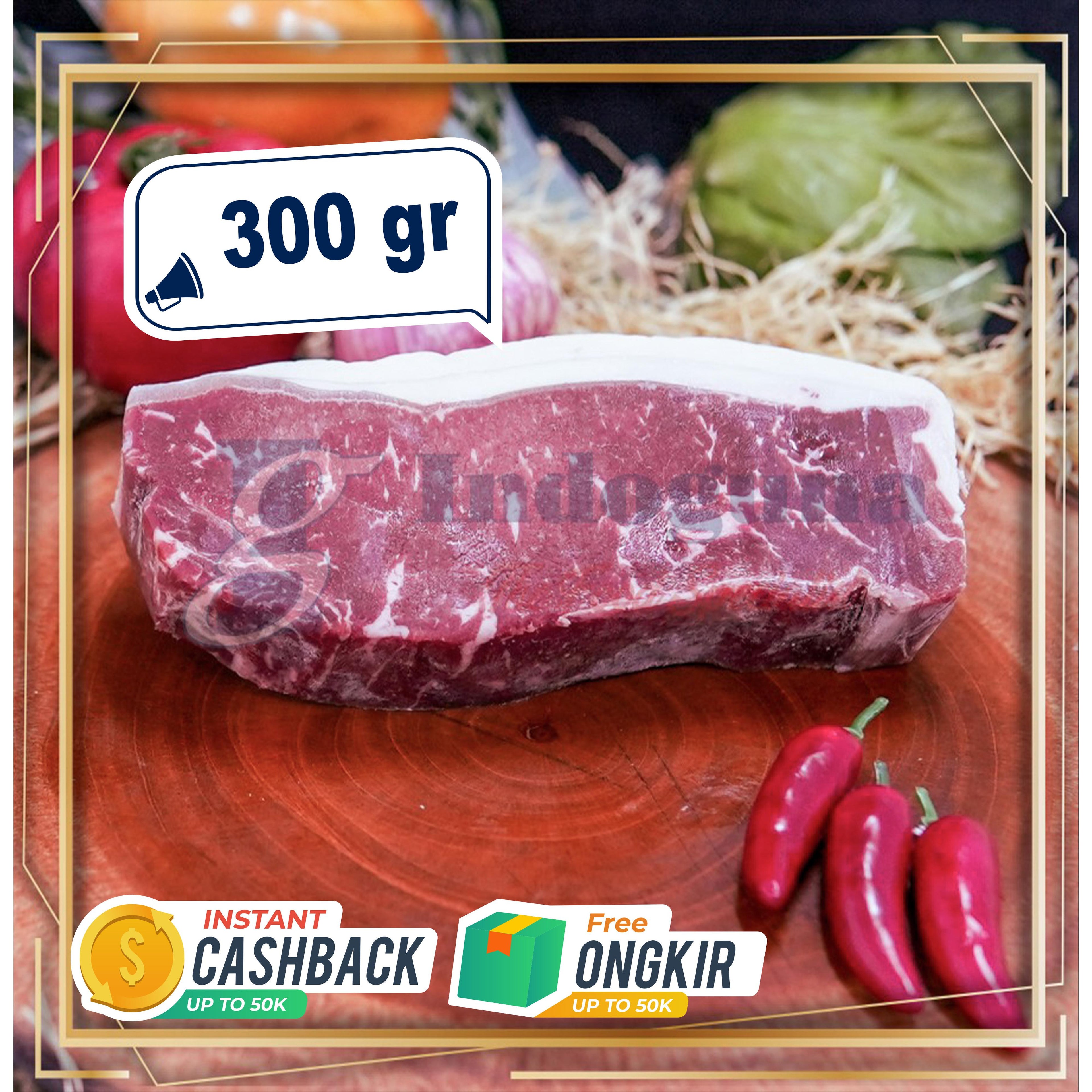 AUS PREMIUM STRIPLOIN MB 4 CUT STEAK 300GR - (WET AGED)