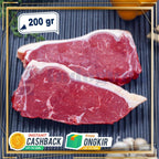 NZ Striploin PS Grass Fed Hormone Free Cut Steak 200 Gr - Indoguna