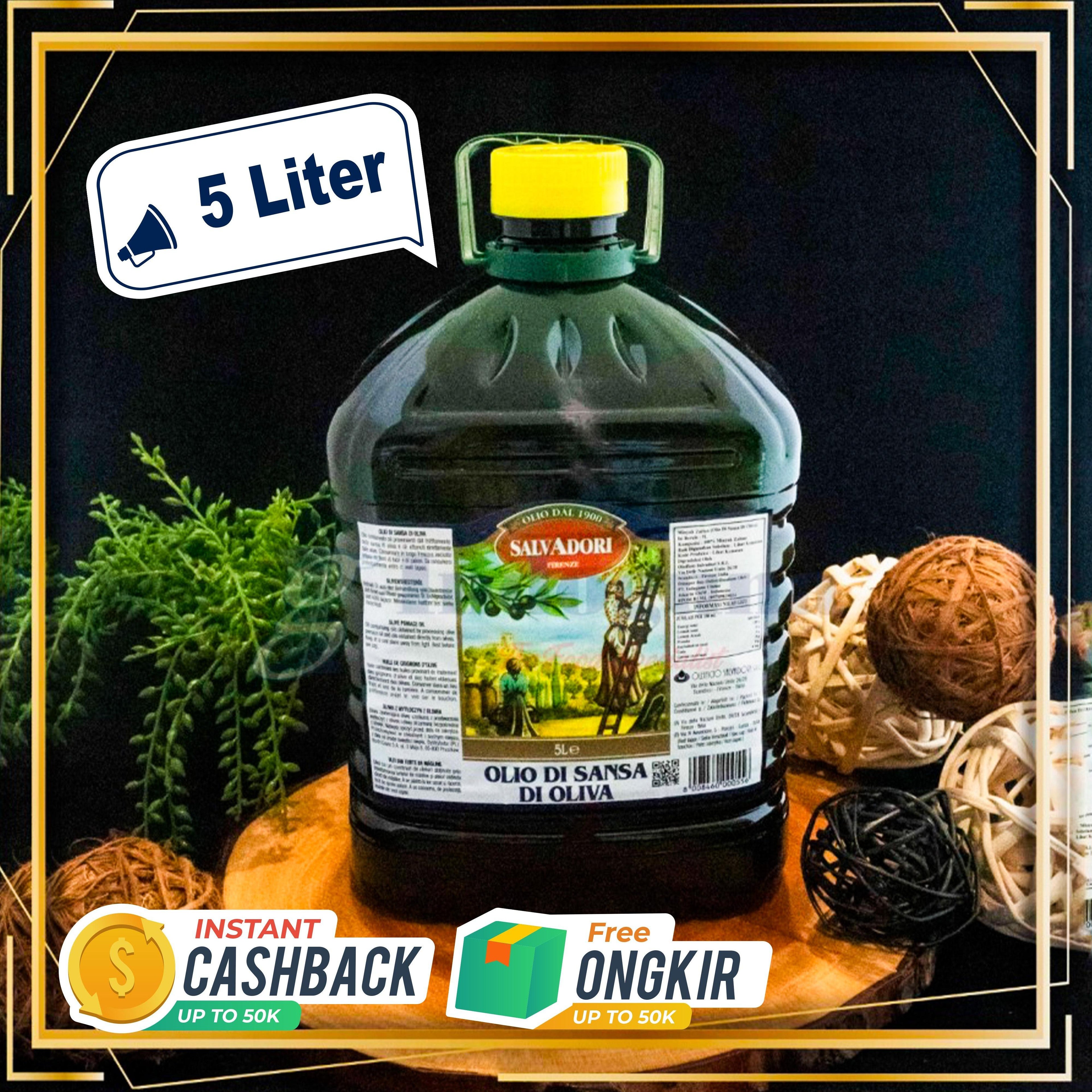 Pomace Olive Oil SALVADORI 5 Liter dari Italia - Indoguna