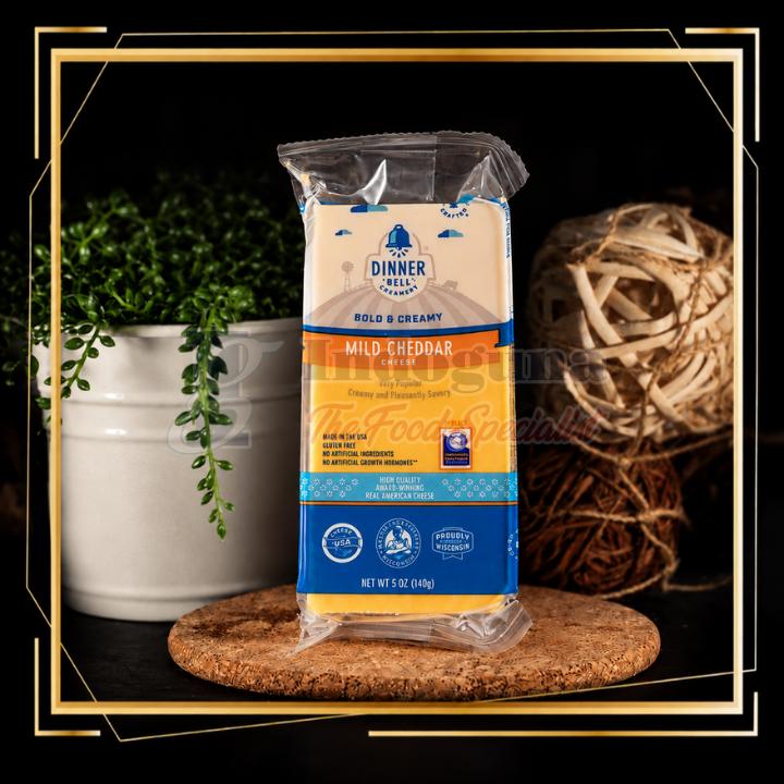 Dinner Bell Creamery Mild Cheddar Colored Cheese Bar 141gr