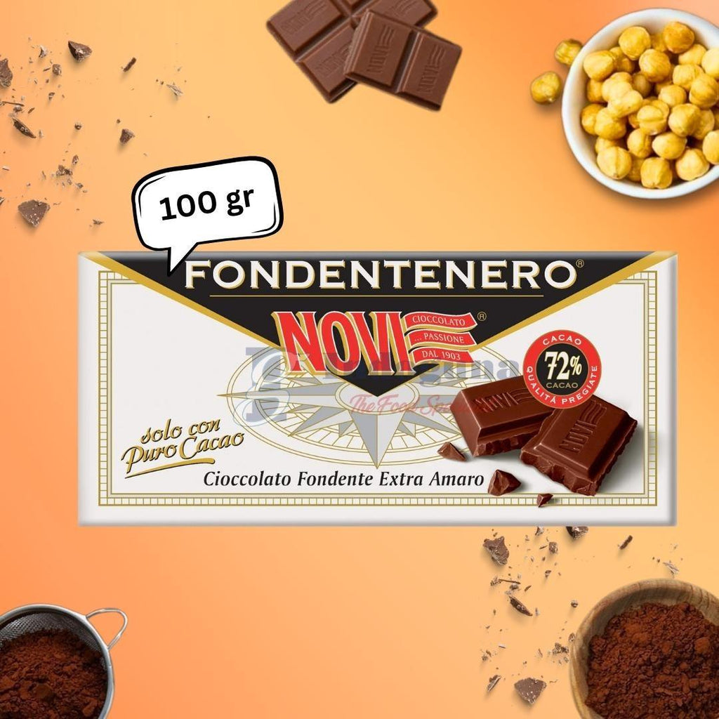 Novi Fondentenero 72% Cacao 100gr / Imported Chocolate 72% Premium Cacao