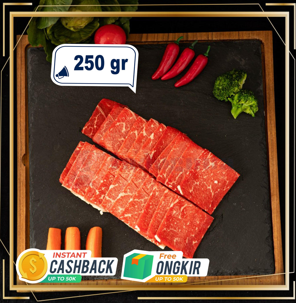 AUS WAGYU KNUCKLE MB 7 CUT YAKINIKU 250GR