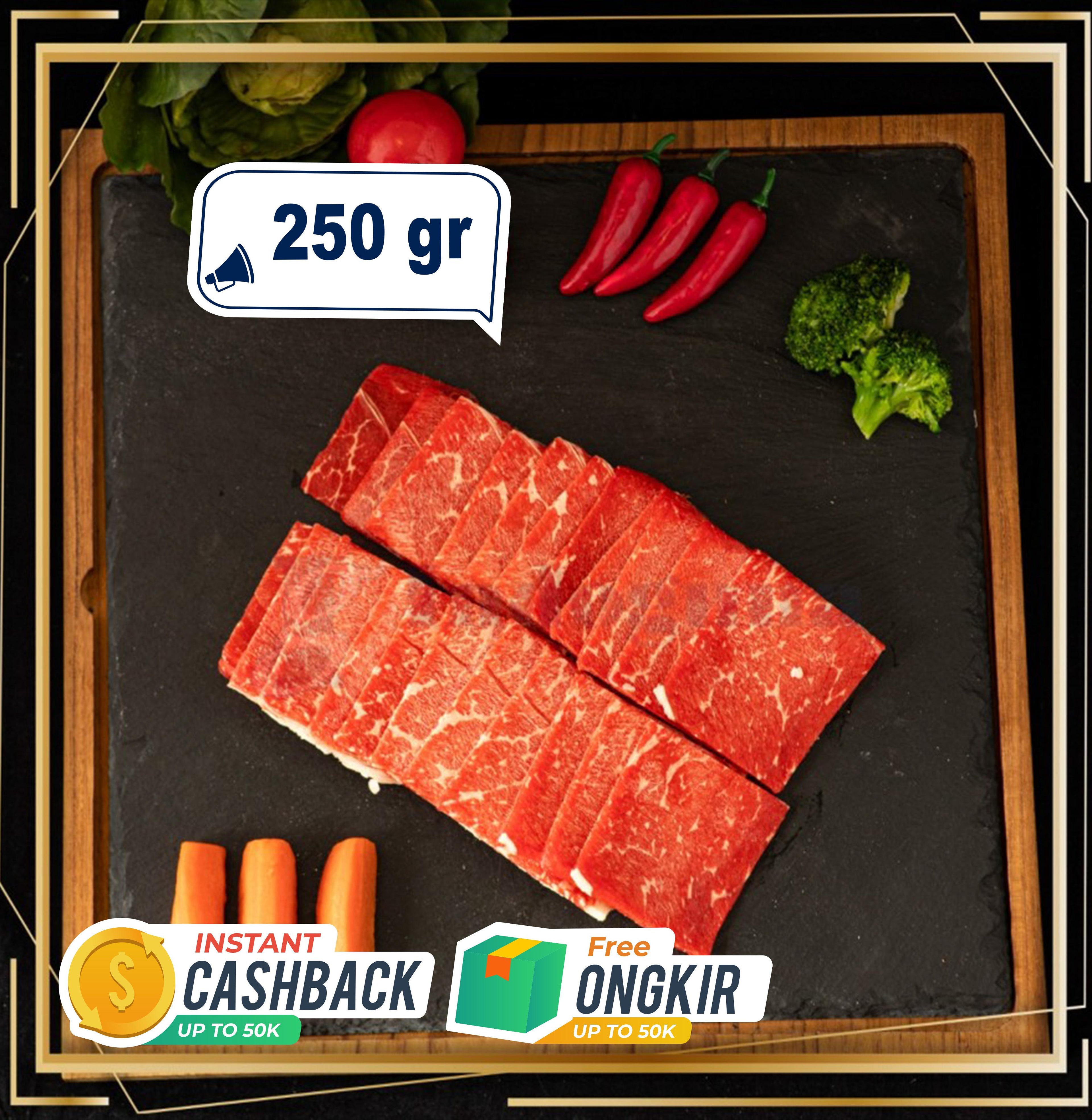AUS WAGYU KNUCKLE MB 7 CUT YAKINIKU 250GR