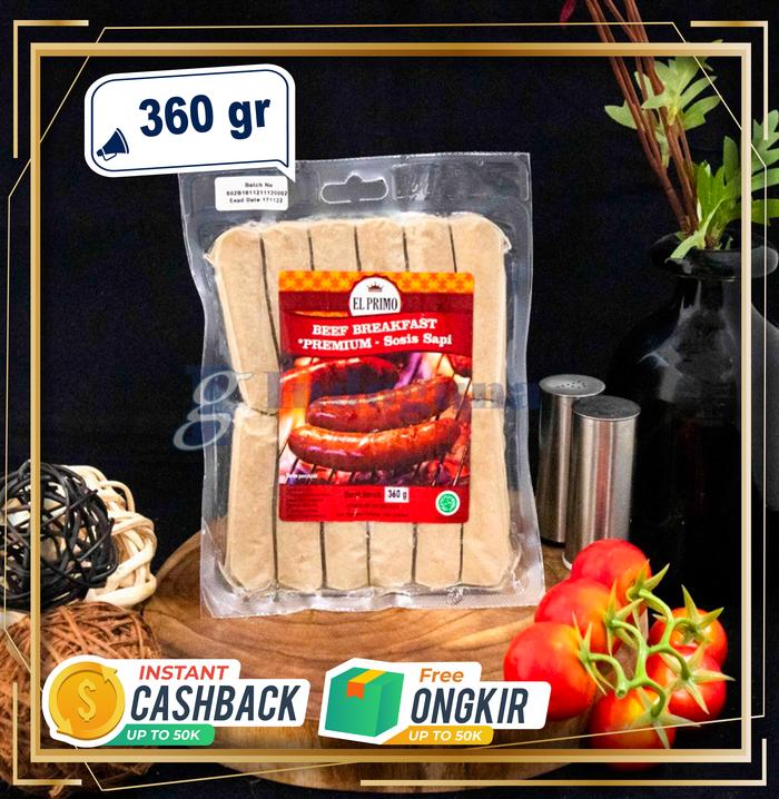 EL PRIMO Sosis Sapi Premium "Breakfast" / Beef Breakfast Sausage