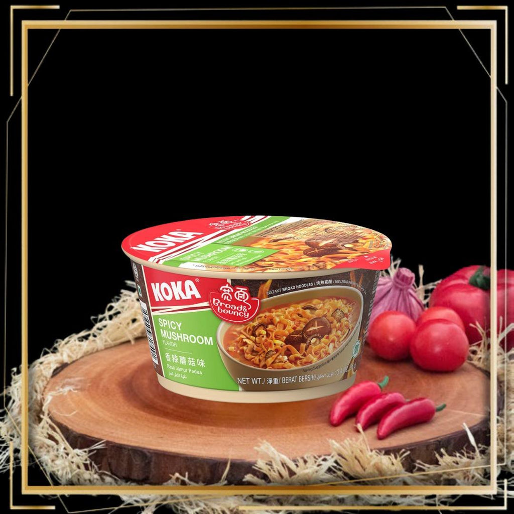 KOKA Bowl Noodle (spicy mushroom, creamy hot chicken, sichuan mala) 95gr