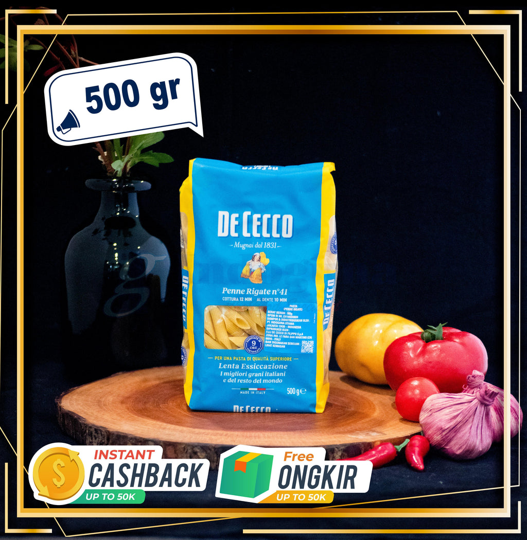 Penne Rigate - De Cecco Pasta - 500 GR