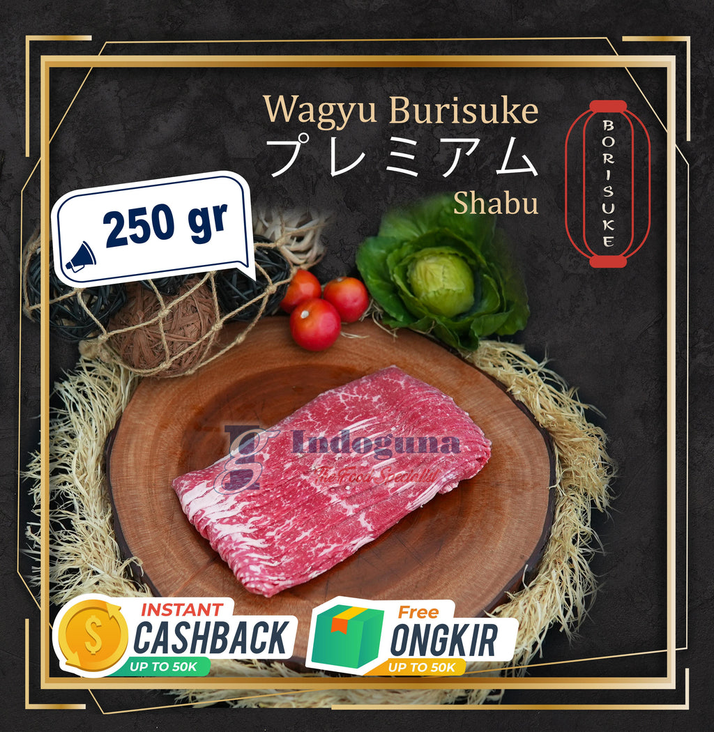 AUS WAGYU BURISUKE MB 9 JAPANESE CATTLE CUT SHABU SHABU 250 GR