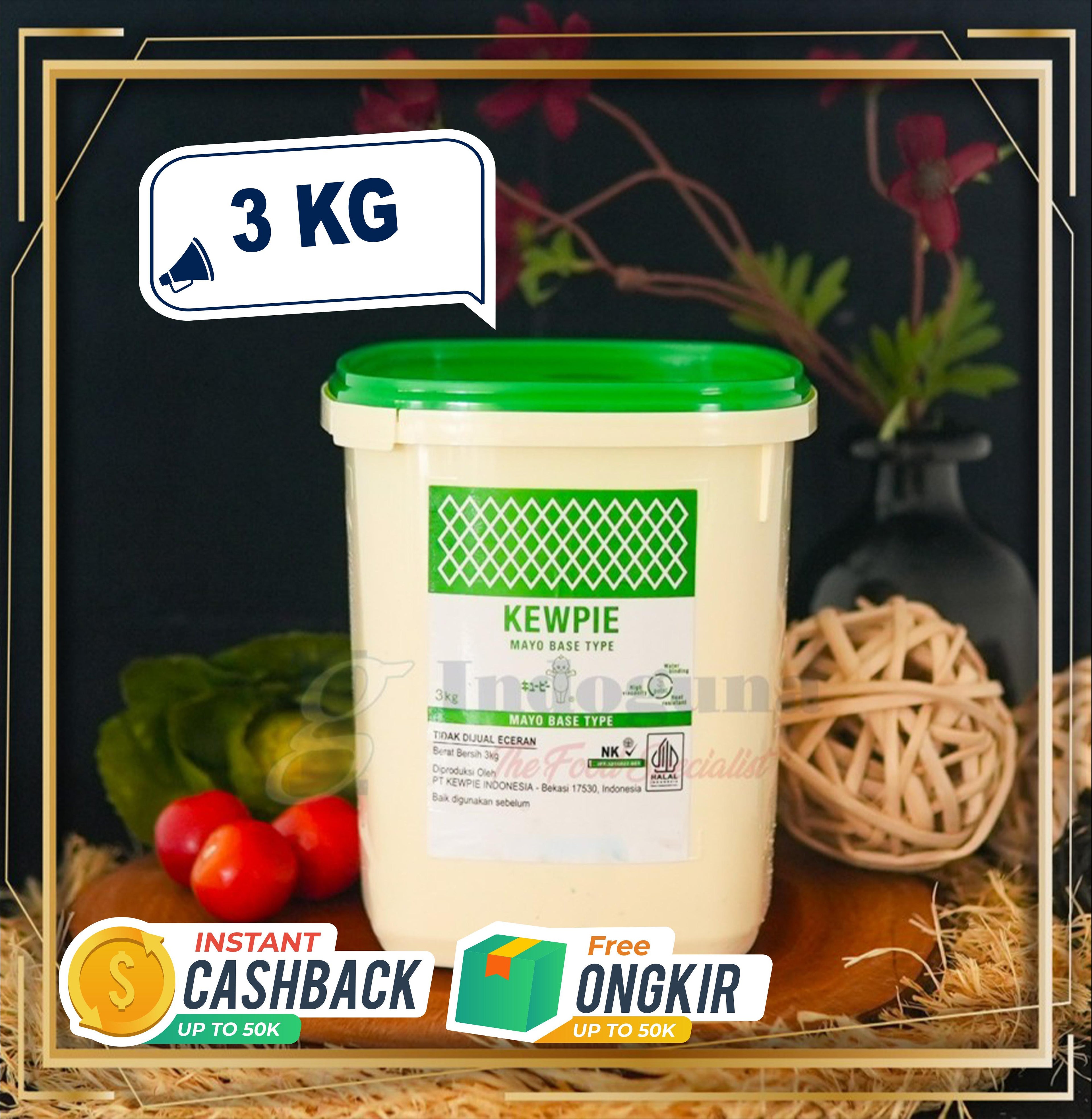 Kewpie Mayonaise Base Type 3kg - Maynaise Base 3kg Bahan Merah Sauce